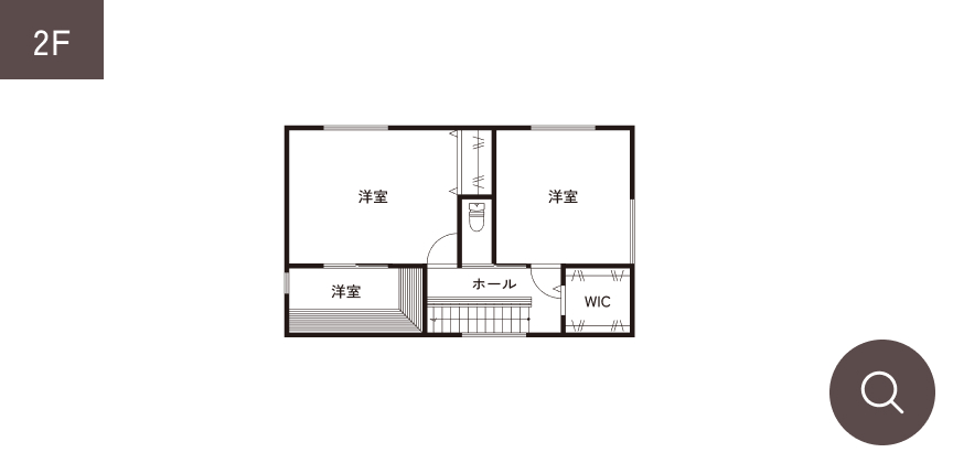 間取りプランのご紹介 2Fの間取り図