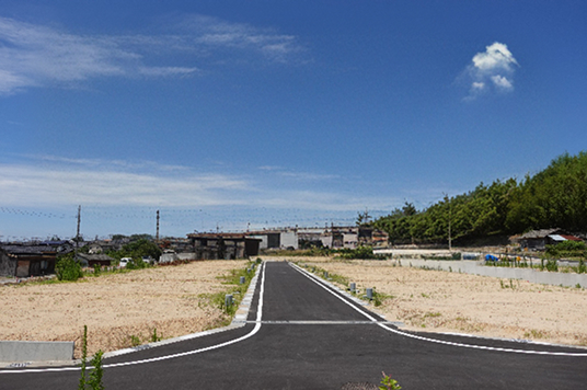 自社造成から一体設計している分譲地