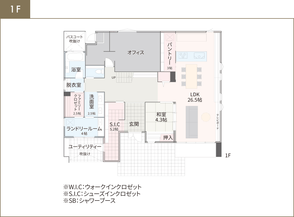 間取り図 1F