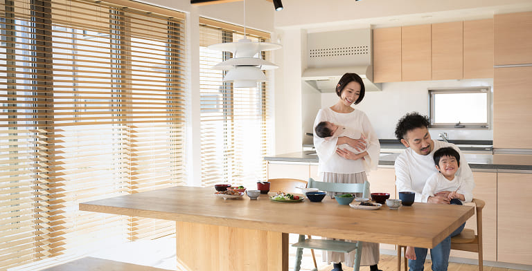 PM2.5などの有害物質を除去する高性能フィルターが装備された全館空調