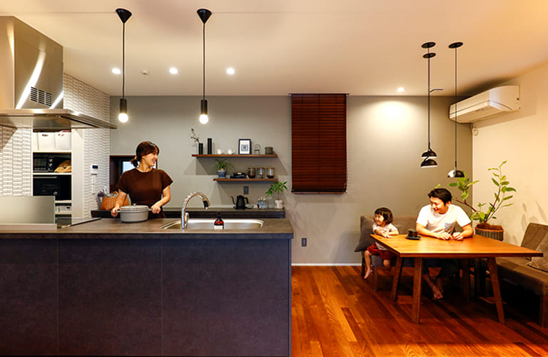 高い快適性がデザインを思いきり楽しませてくれたモデルハウス