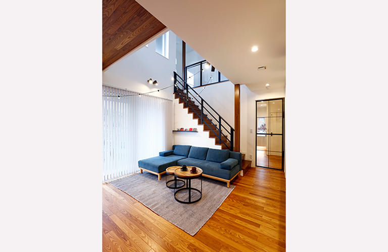 高い快適性がデザインを思いきり楽しませてくれたモデルハウス